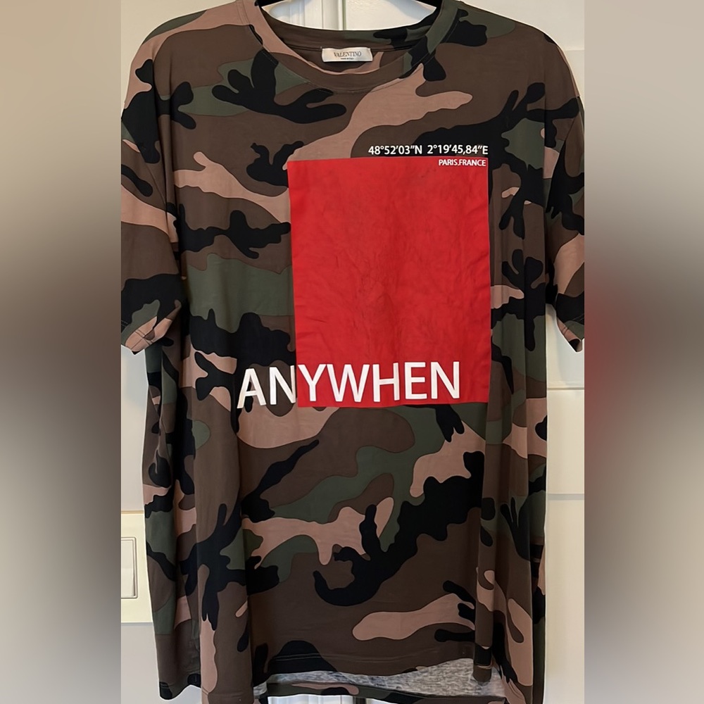 Valentino Anywhen Camo Tee
